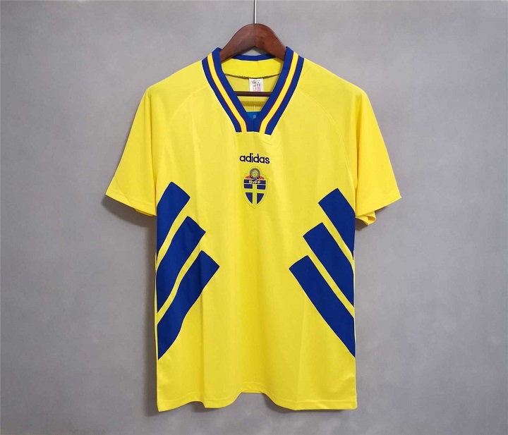 AAA Quality Sweden 1994 World Cup Home Soccer Jersey
